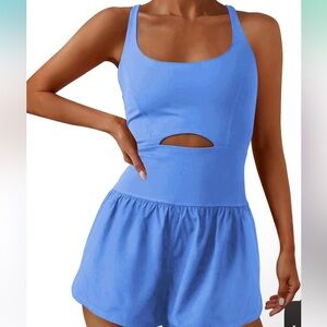 Amazon athletic onesie. Light blue. Worn once